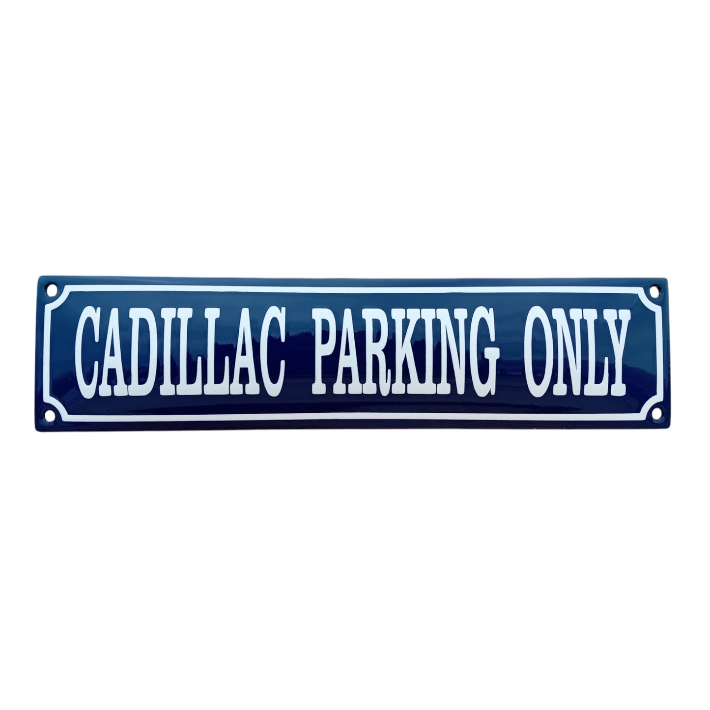 Cadillac Parking Only Emaille Schild Vintage – Retro Garage Werkstatt Deko