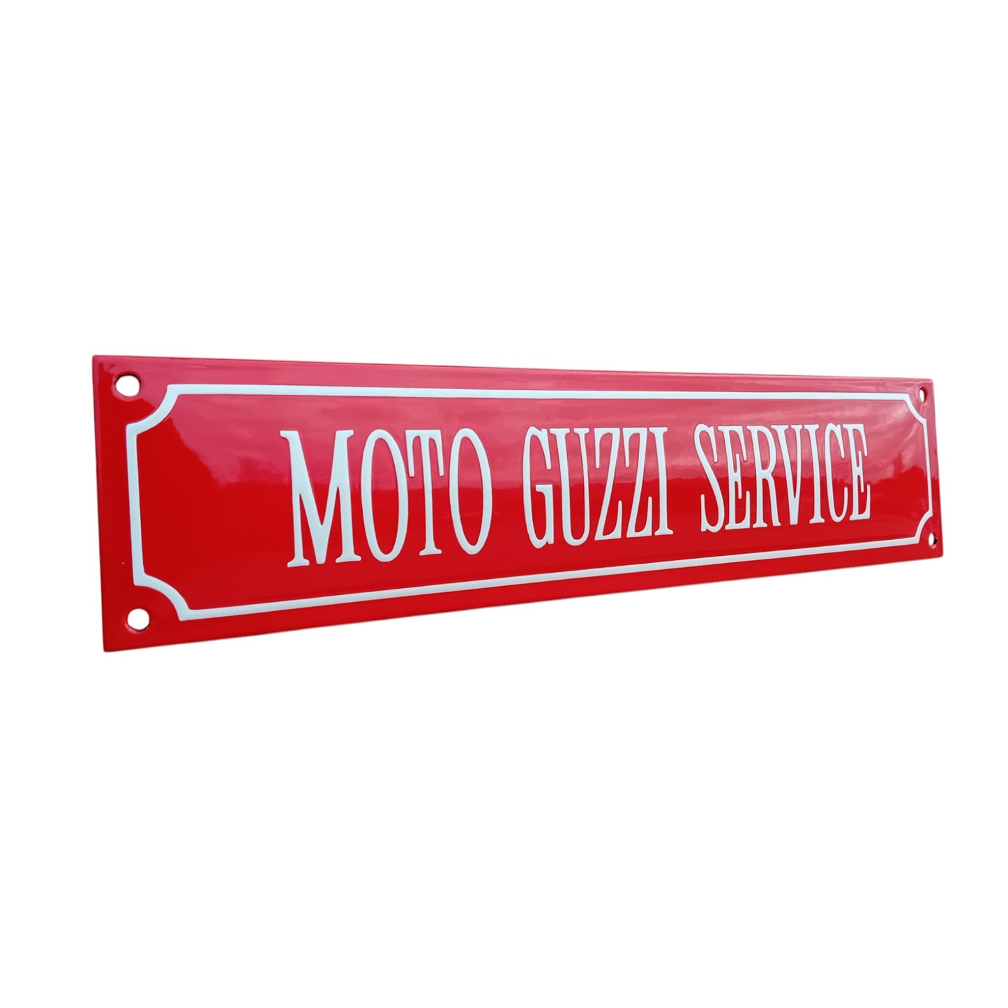 Moto Guzzi Service Emaille Schild Vintage – Retro Garage Werkstatt Deko