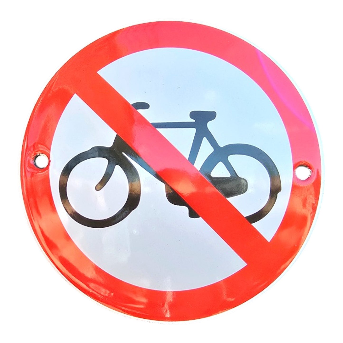 Fahrradverbotsschild