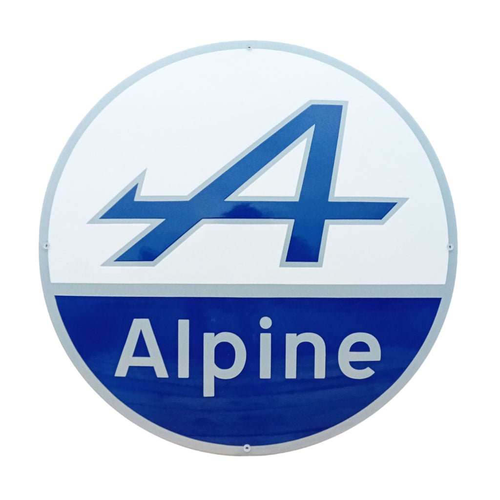 Alpines Emaille-Schild