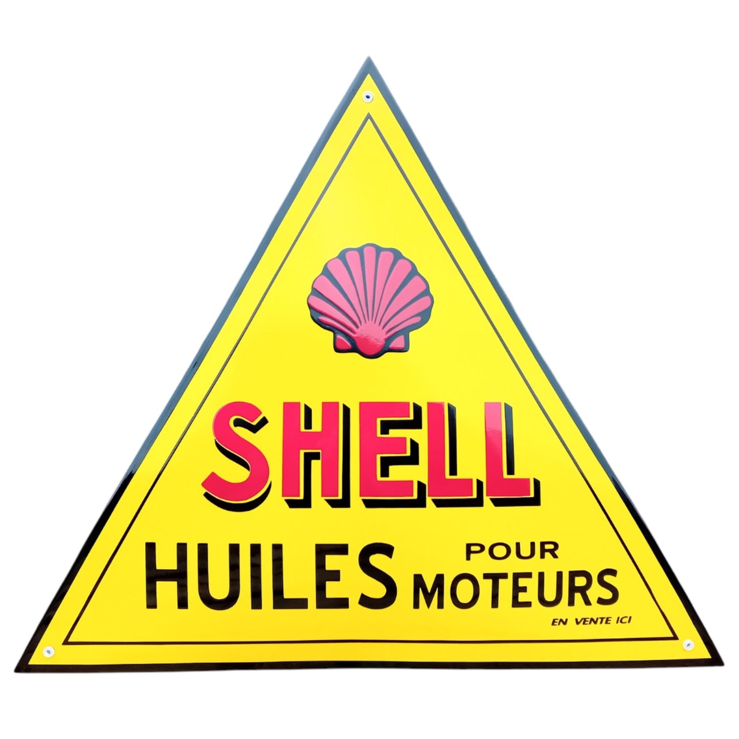 Shell huiles pour moteurs Emaille Schild Vintage – Retro Garage Werkstatt Deko