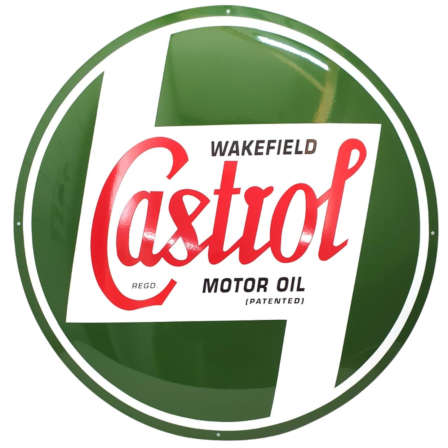 Castrol Motoröl Emaille Schild Vintage – Retro Garage Werkstatt Deko