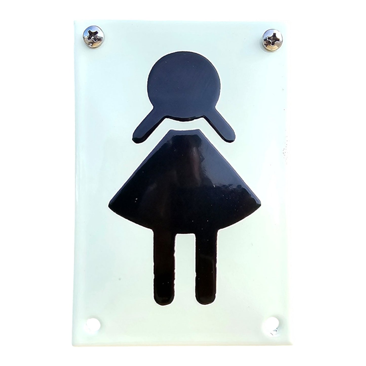 Emaille WC Schild – Mädchen