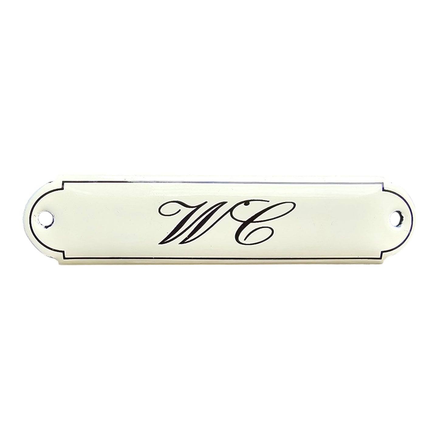 Emaille WC Schild – Classic kursiv gross