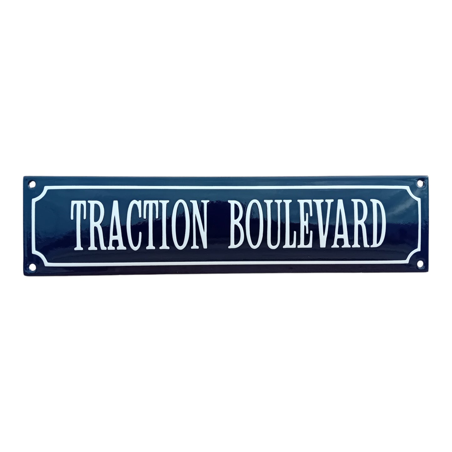 Traction Boulevard Emaille Schild Vintage – Retro Garage Werkstatt Deko