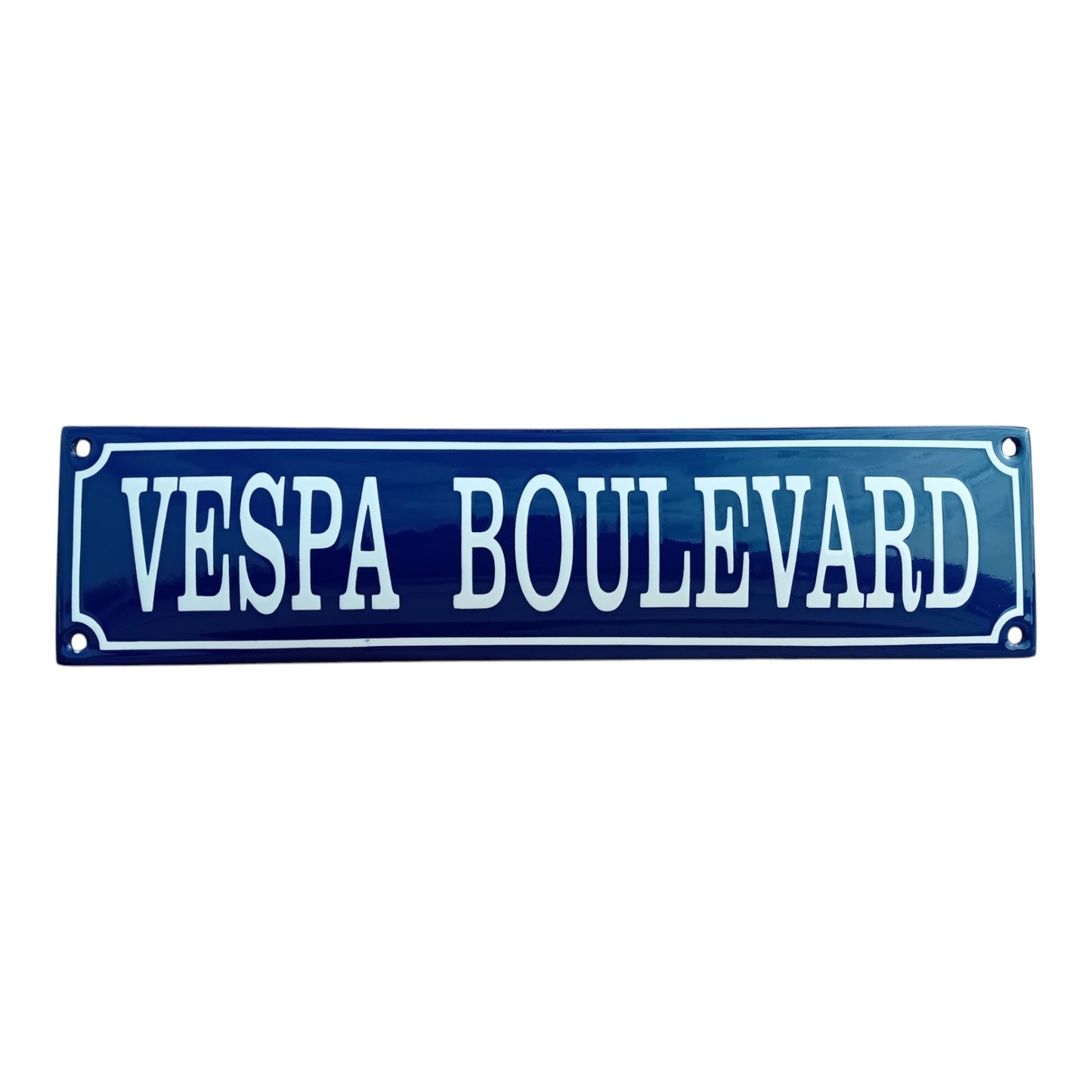 Vespa Boulevard Emaille Schild Vintage – Retro Garage Werkstatt Deko