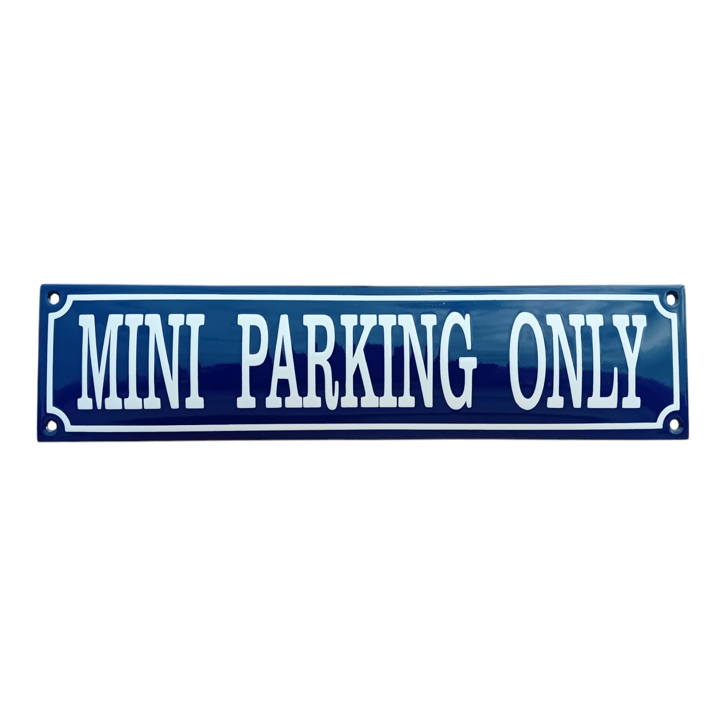 Mini parking only Emaille Schild Vintage – Retro Garage Werkstatt Deko