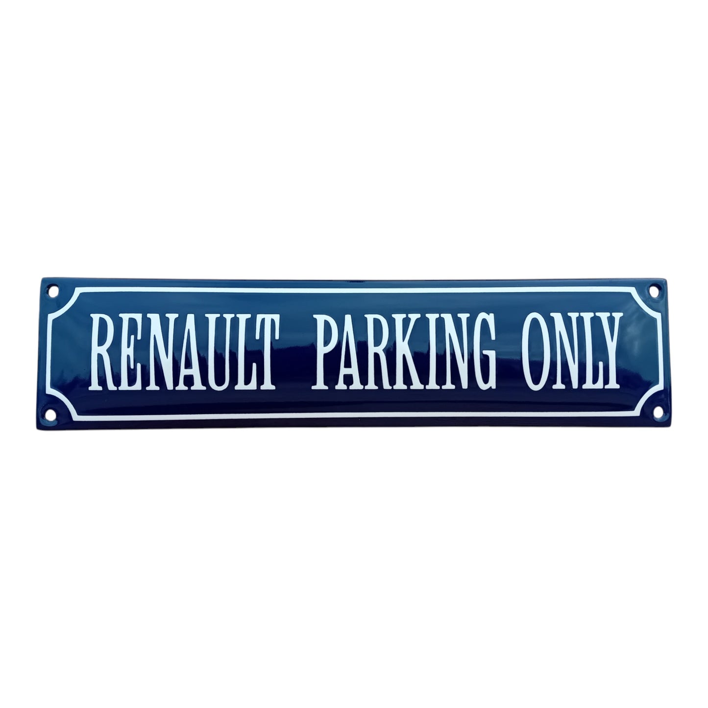 Renault parking only Emaille Schild Vintage – Retro Garage Werkstatt Deko