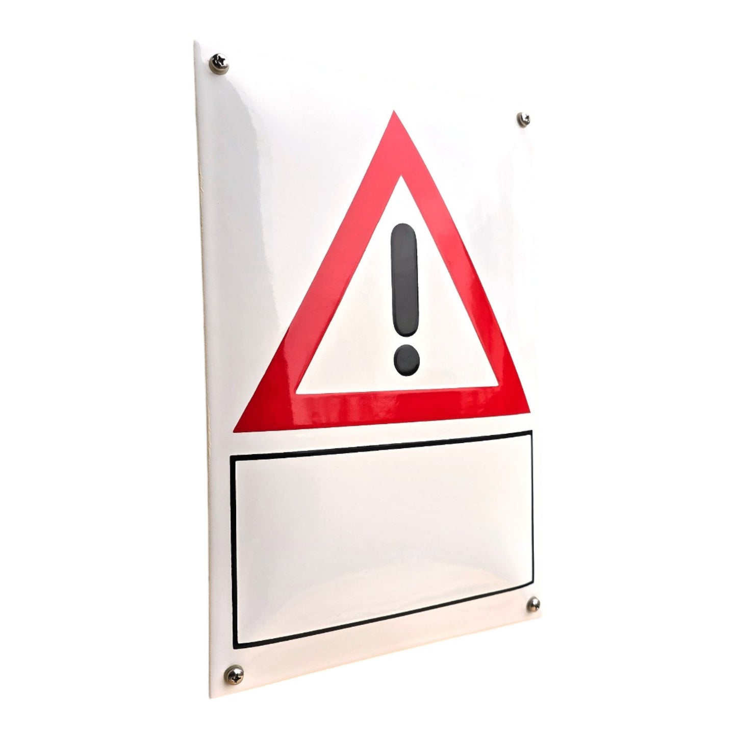 Personalisiertes Emaille Strassenschild – 1 Zeile mit Textfeld