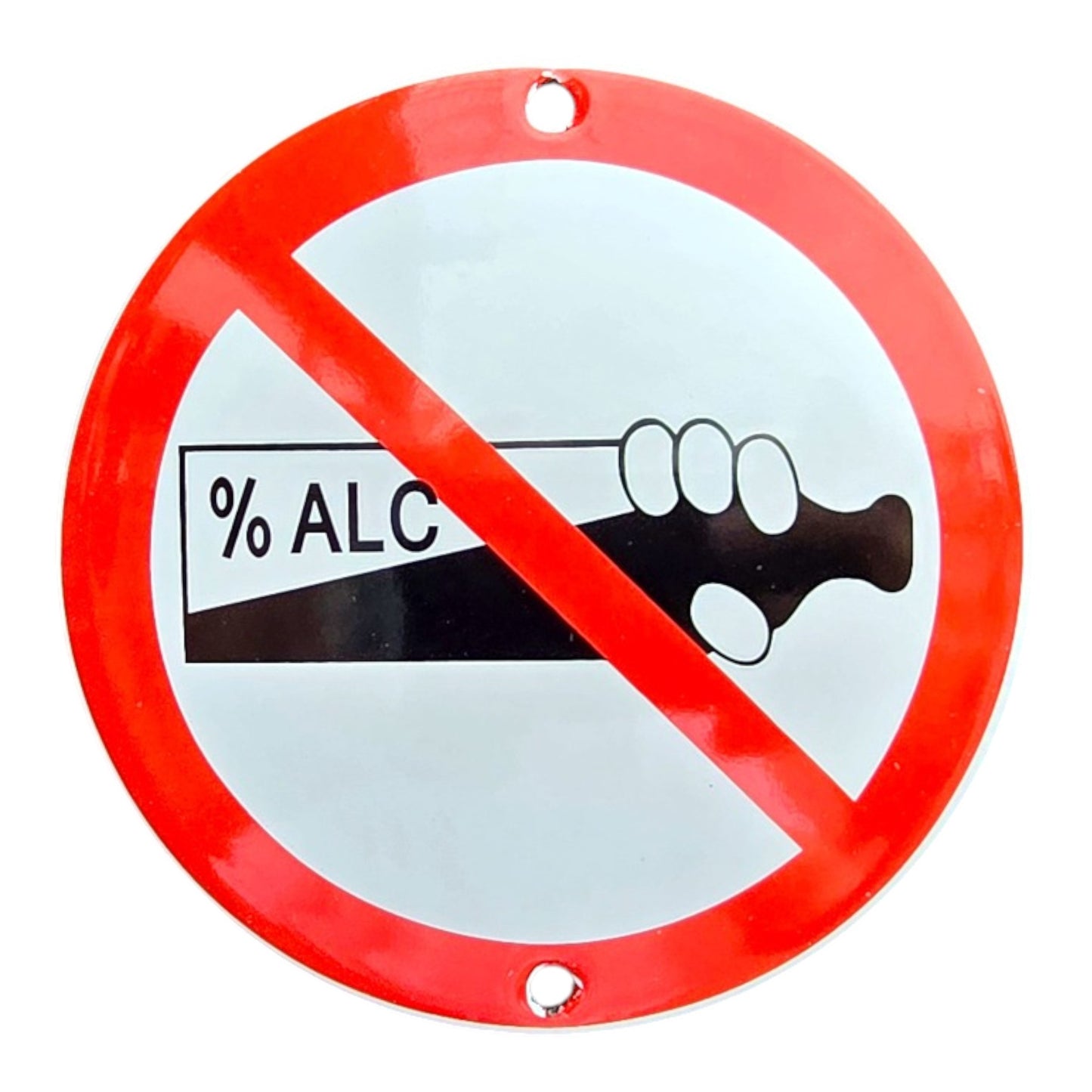 Verbot des Konsums von Alkoholverbotsschild