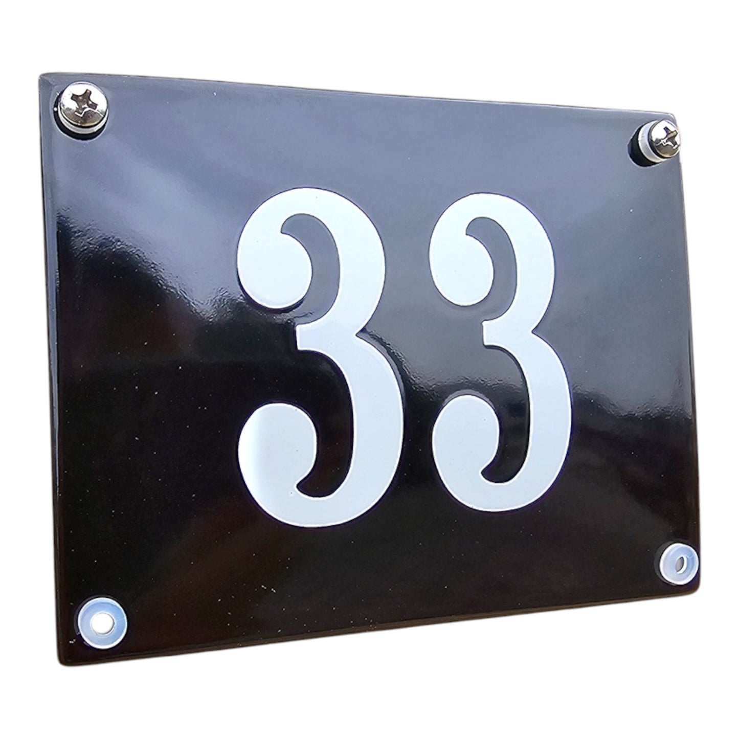 House number curved without frame #2