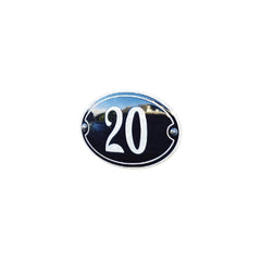 Hausnummer oval mit Rahmen und farbigem Rand ULZ 001625. Oval ULZ 001626 Hausnummer rundes Grundmodell #2