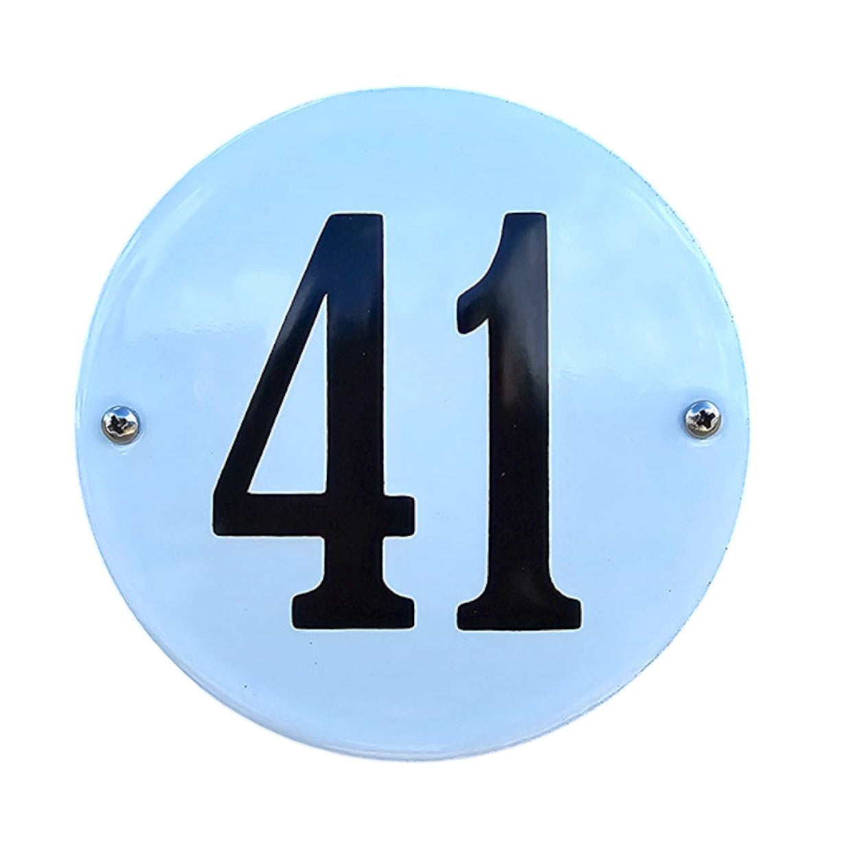 House number round basic model #2