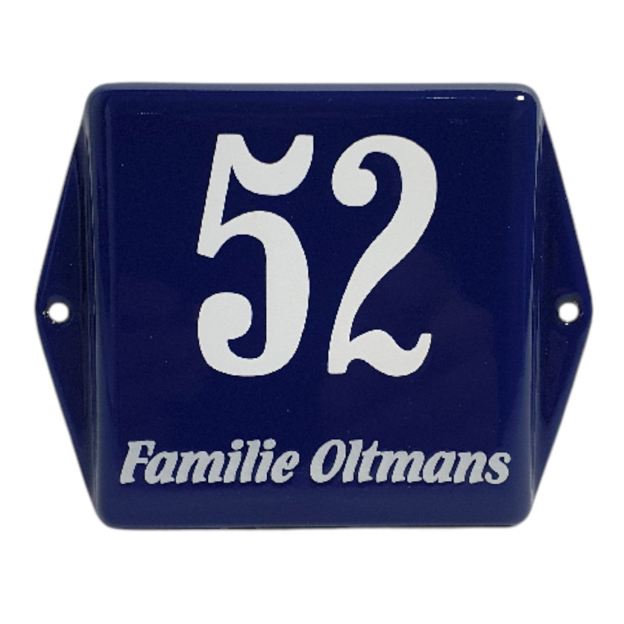 Combined house number + name without border with ears