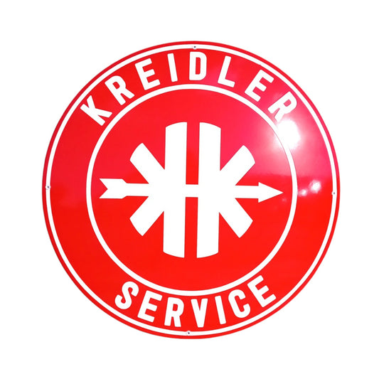 Kreidler Service Emaille Schild Vintage – Retro Garage Werkstatt Deko