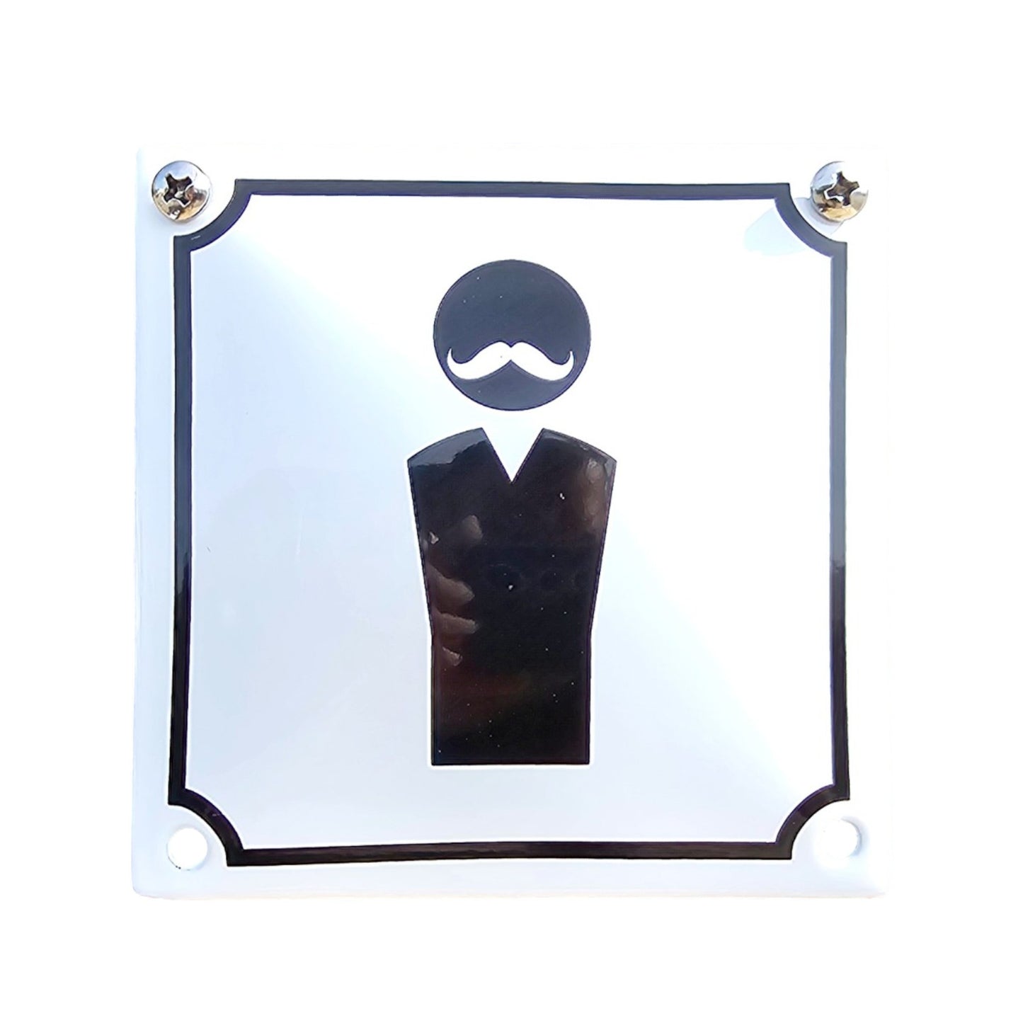 Emaille WC Schild – Gentlemen Toilettenschild