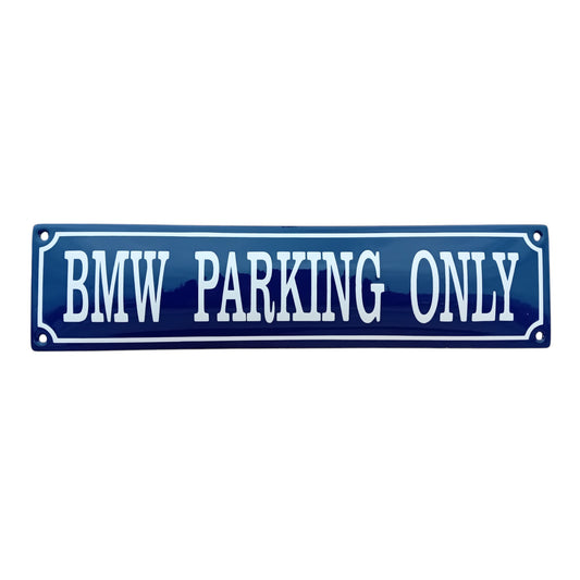 BMW Parking Only Emaille Schild Vintage – Retro Garage Werkstatt Deko