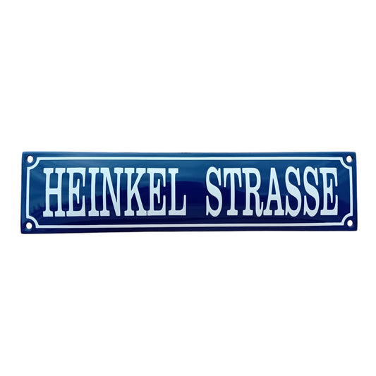 Heinkel Strasse Emaille Schild Vintage – Retro Garage Werkstatt Deko