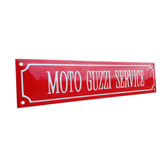 Moto Guzzi Service Emaille Schild Vintage – Retro Garage Werkstatt Deko