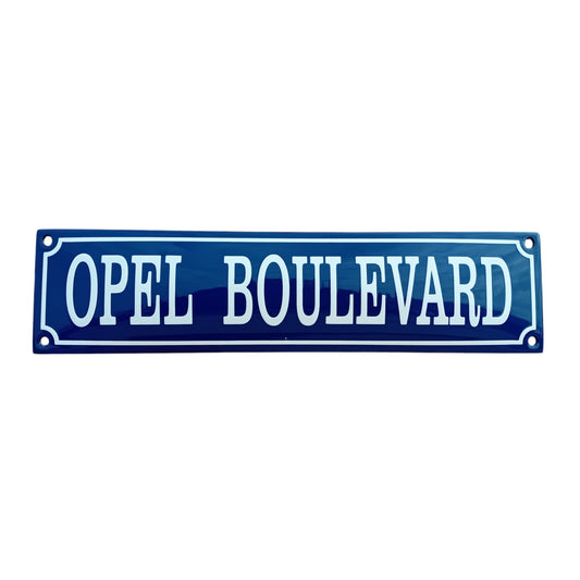 Opel Boulevard Emaille Schild Vintage – Retro Garage Werkstatt Deko