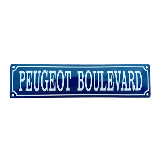 Peugeot Boulevard Emaille Schild Vintage – Retro Garage Werkstatt Deko