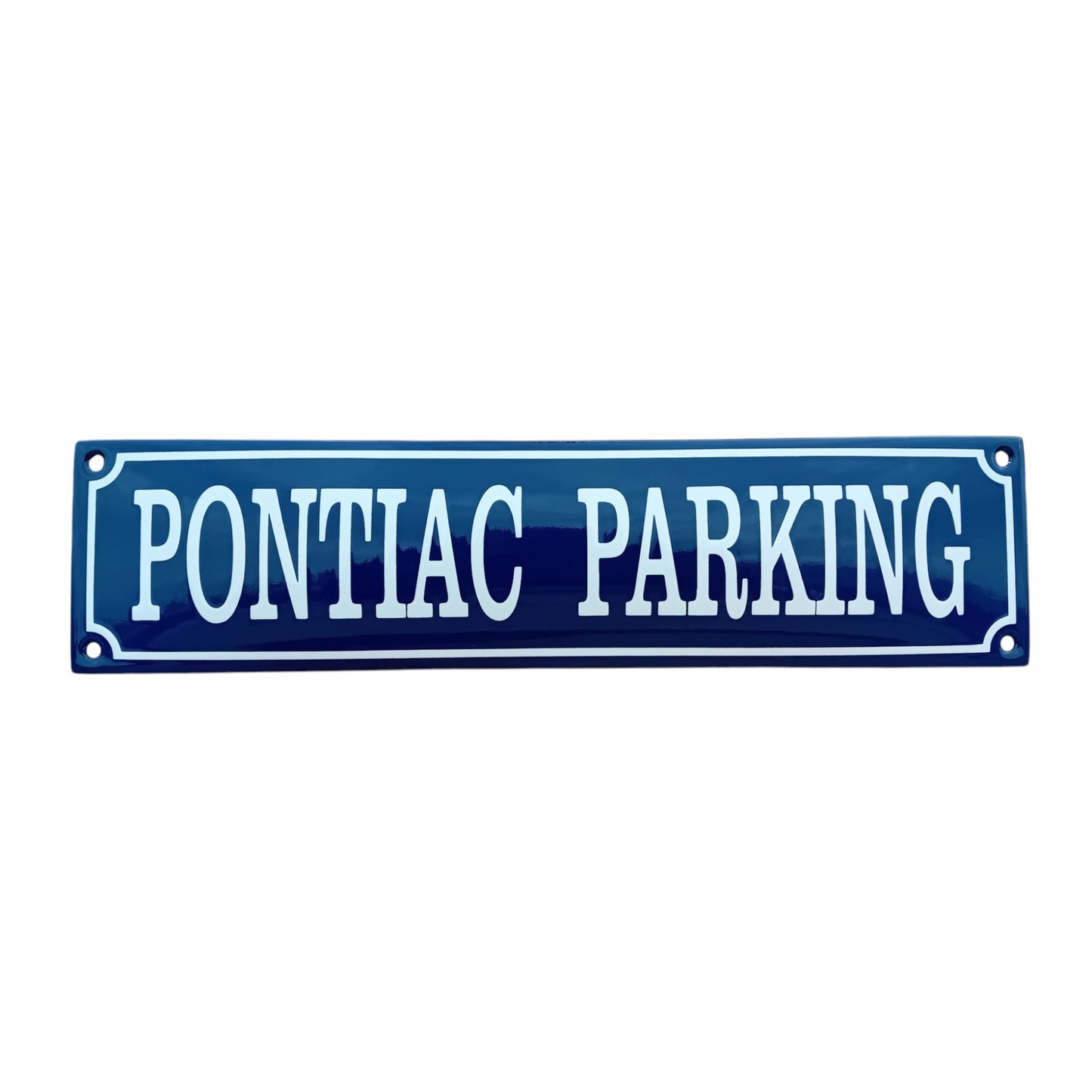 Pontiac Parking Emaille Schild Vintage – Retro Garage Werkstatt Deko