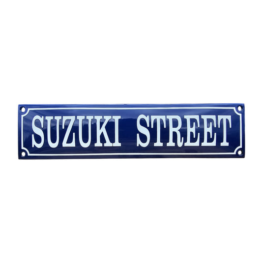 Suzuki Street Emaille Schild Vintage – Retro Garage Werkstatt Deko
