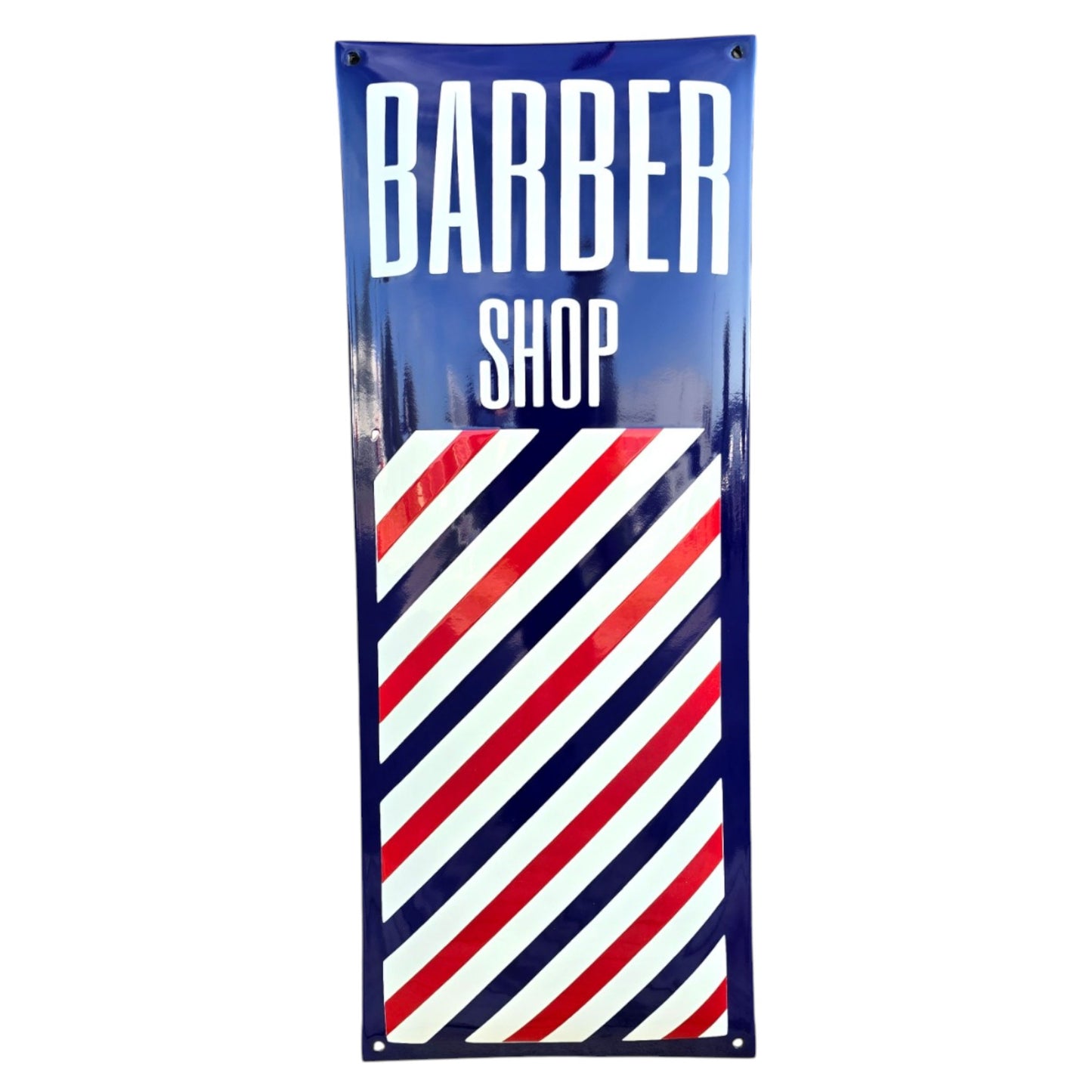 Friseursalon Emailschild – Barber Shop Schild im Vintage Stil
