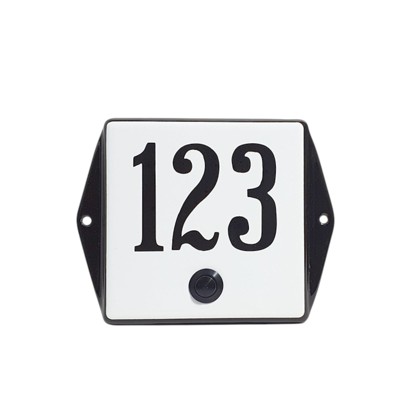 Doorbell with house number model with ears