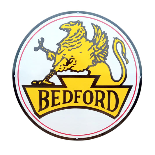 Bedford Emaille Schild Vintage – Retro Garage Werkstatt Deko