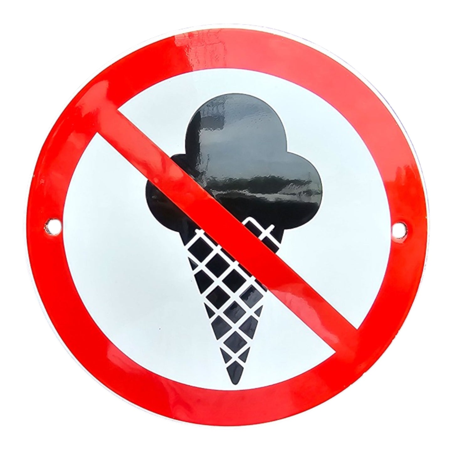 Eiscreme-Verbotsschild