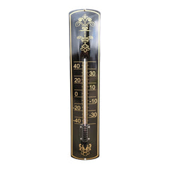 Thermometer  Dekoration gold / schwarz