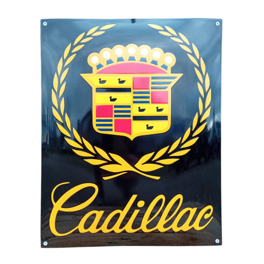 Cadillac Nr.2 Emaille Schild Vintage – Retro Garage Werkstatt Deko