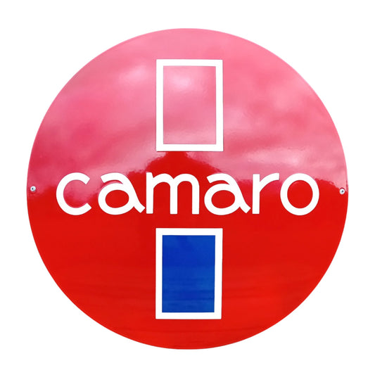 Camaro Emaille Schild Vintage – Retro Garage Werkstatt Deko