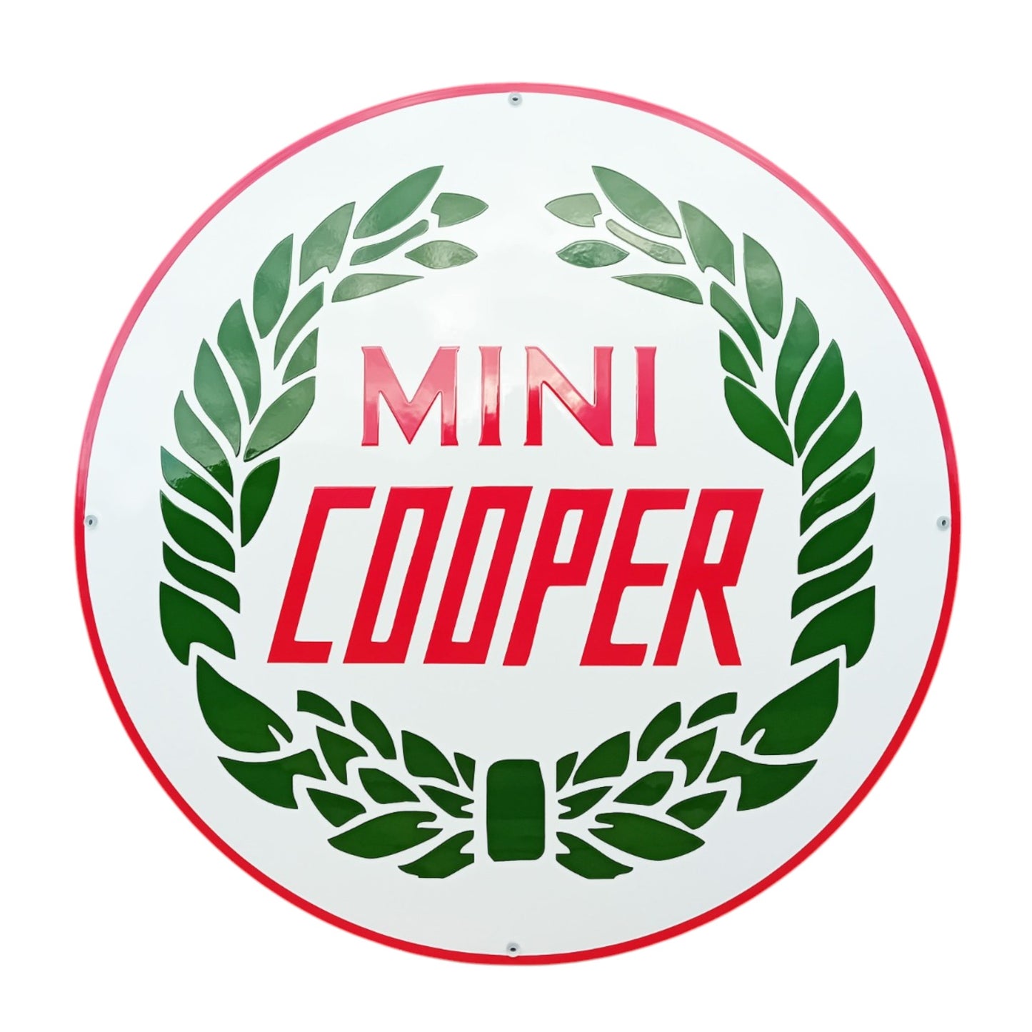 Mini Cooper Emaille Schild Vintage – Retro Garage Werkstatt Deko