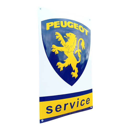Peugeot Service Emaille Schild Vintage – Retro Garage Werkstatt Deko