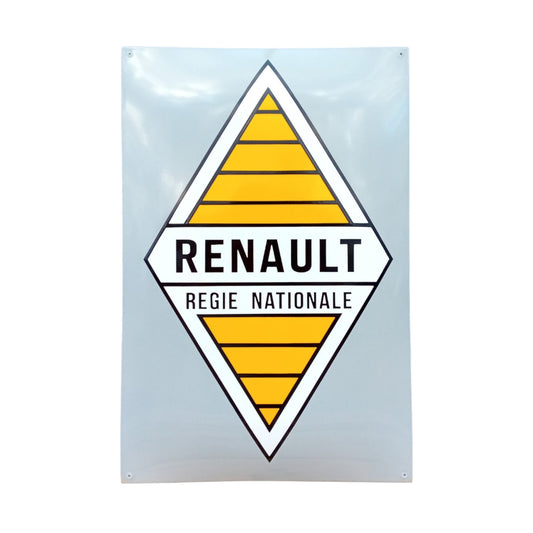 Renault Nr.2 Emaille Schild Vintage – Retro Garage Werkstatt Deko