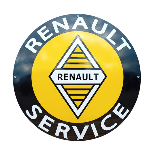Renault Service Emaille Schild Vintage – Retro Garage Werkstatt Deko