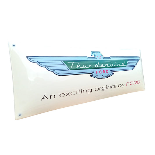 Ford Thunderbird Emaille Schild Vintage – Retro Garage Werkstatt Deko