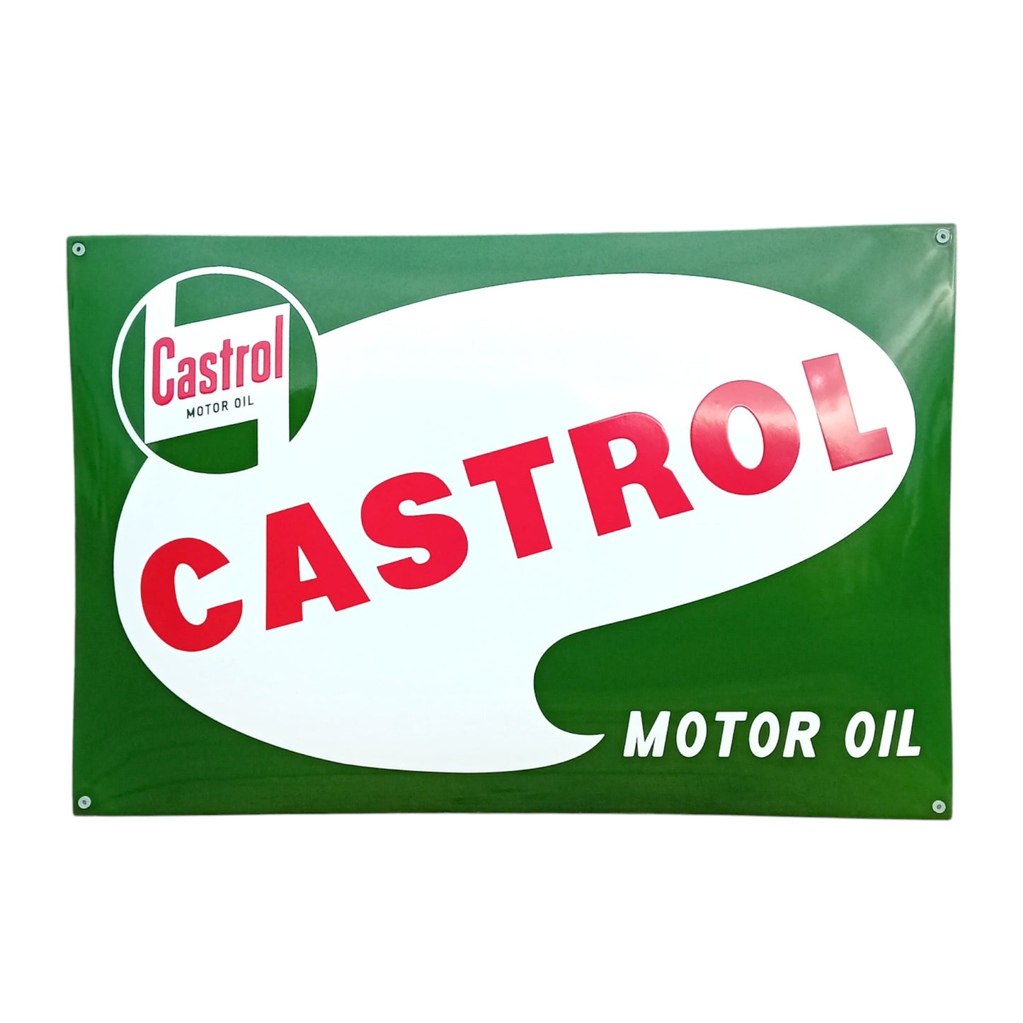 Castrol Motoröl Emaille Schild Vintage – Retro Garage Werkstatt Deko