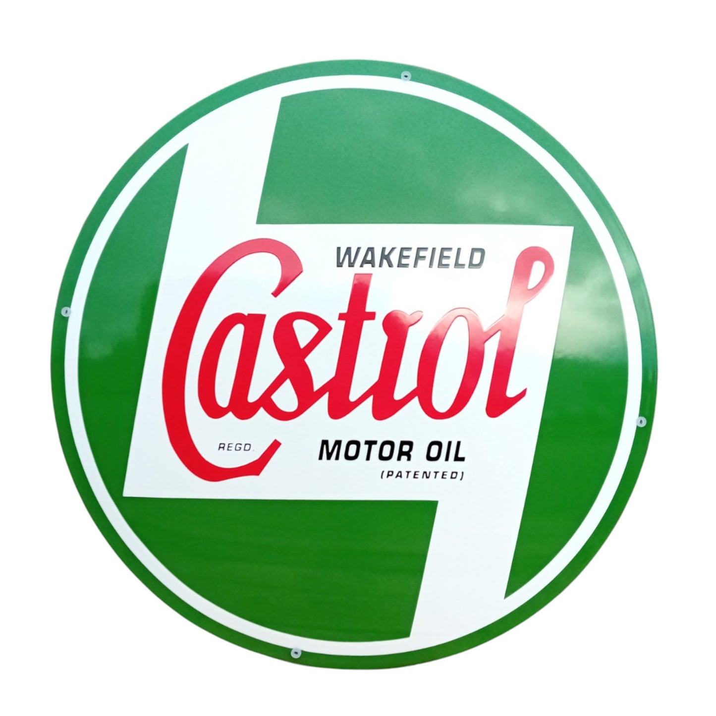 Castrol Motoröl Emaille Schild Vintage – Retro Garage Werkstatt Deko