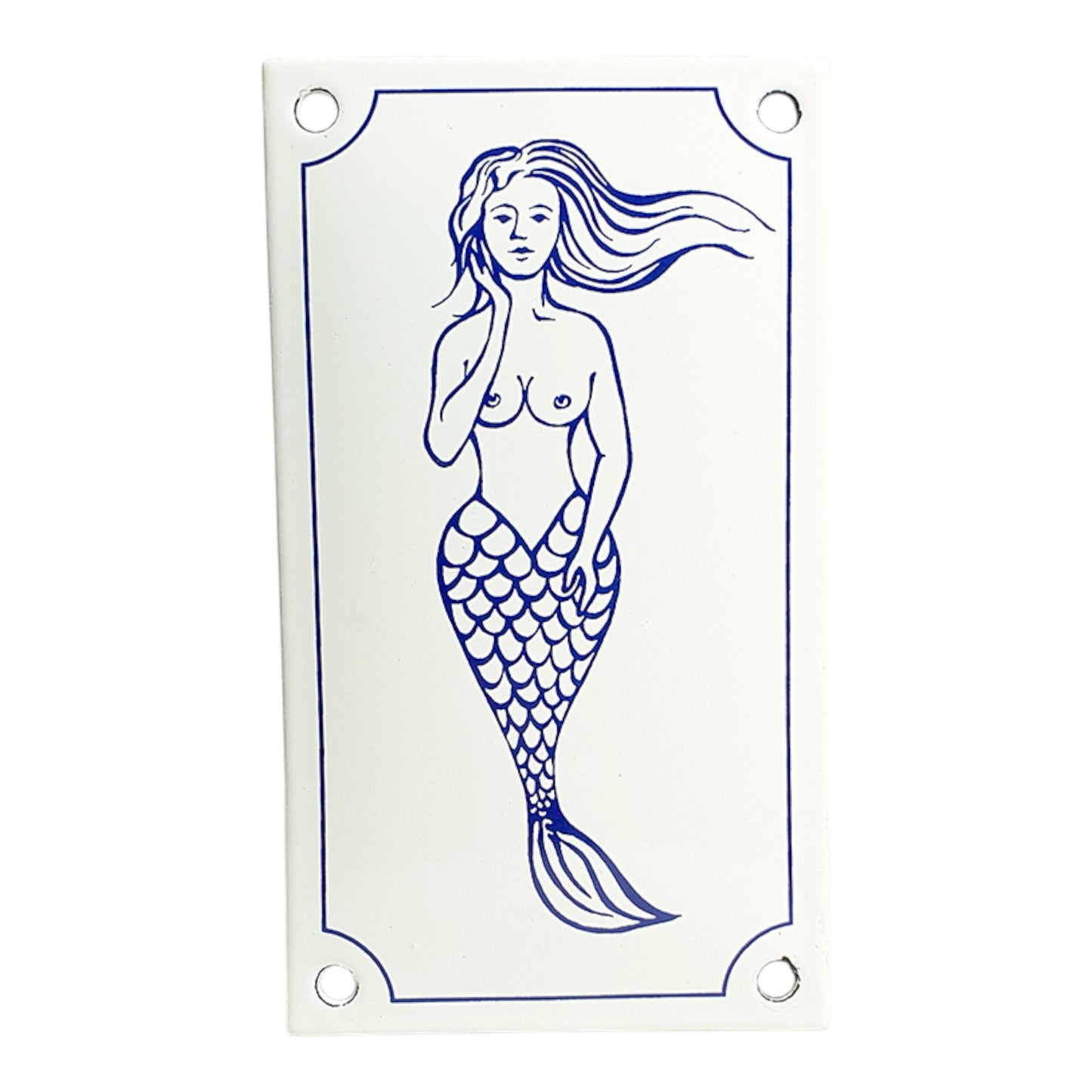Emaille WC Schild – Meerjungfrau