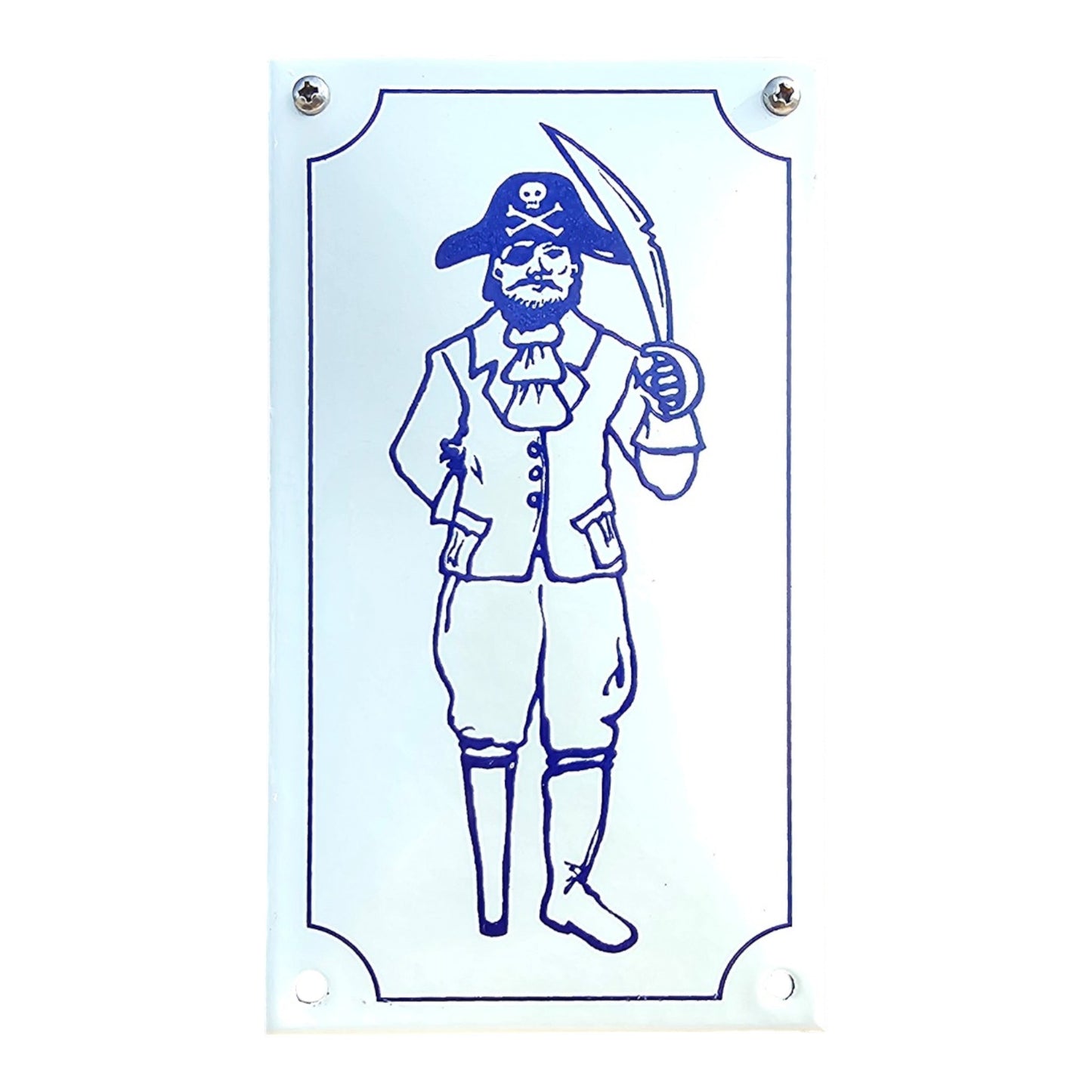 Emaille WC Schild – Pirat
