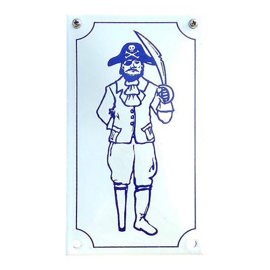 Emaille WC Schild – Pirat