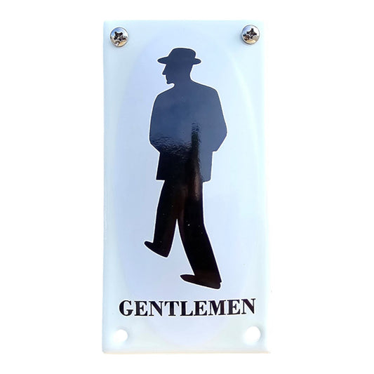 Emaille WC Schild – Gentlemen