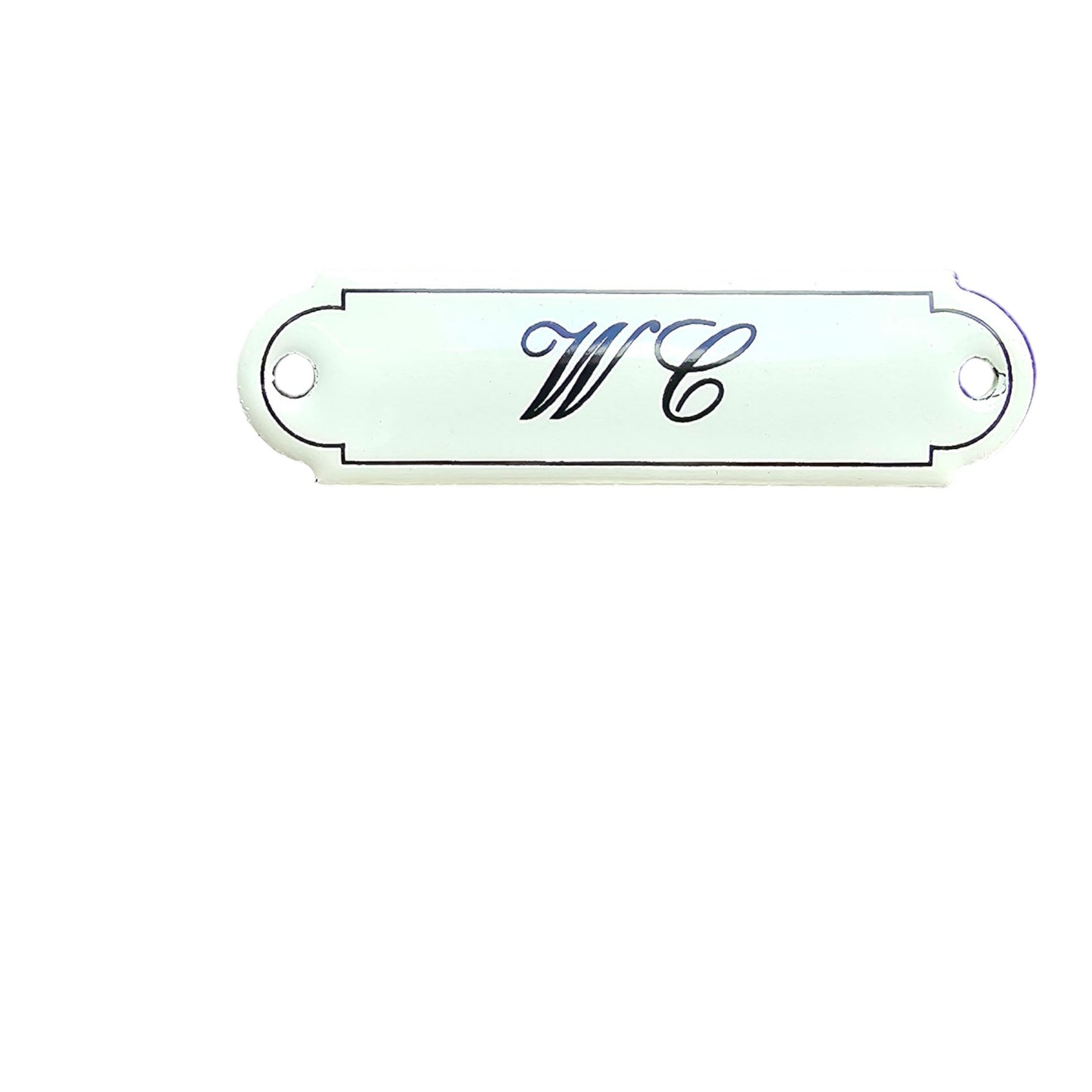 Emaille WC Schild – Classic kursiv klein