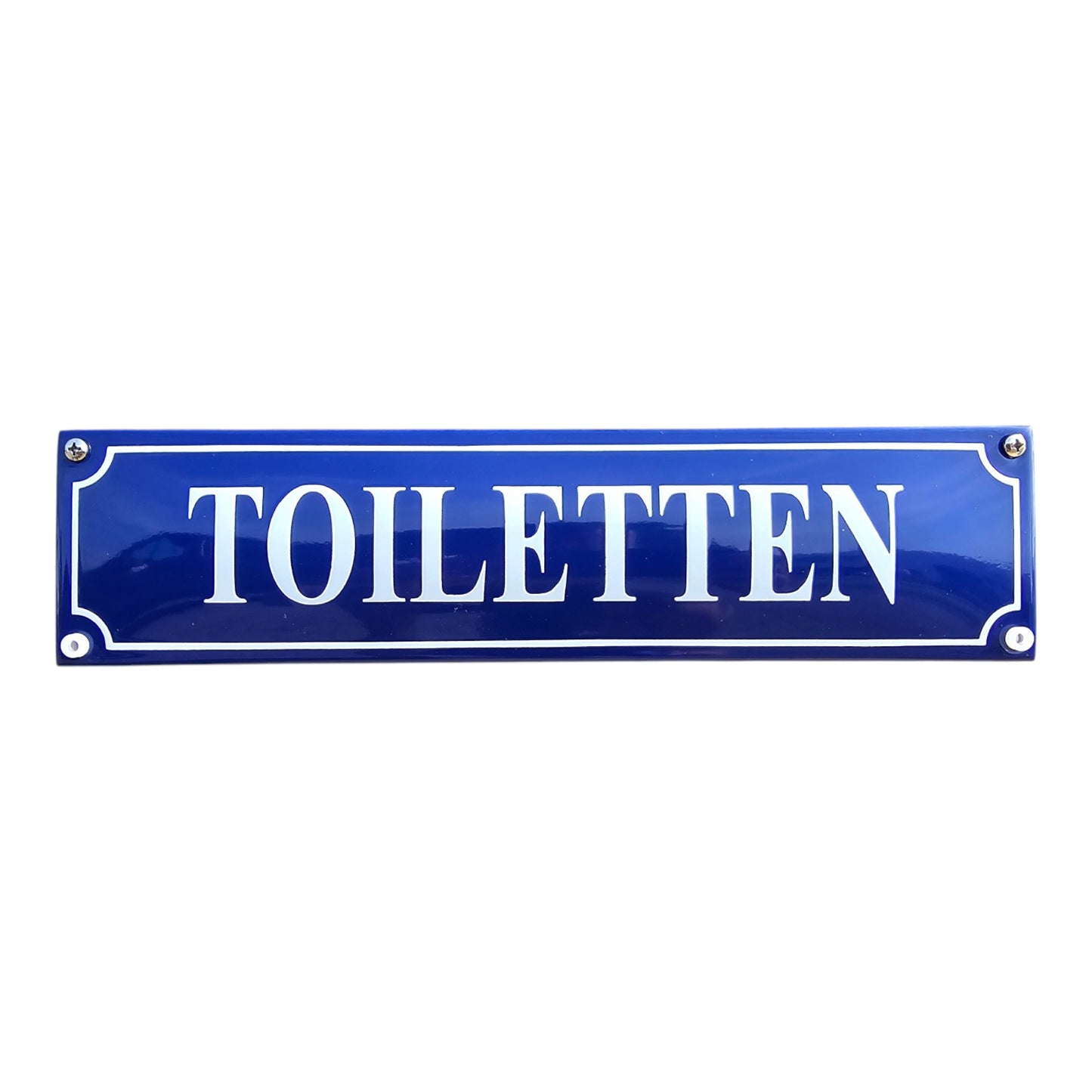 Emaille WC Schild – Toiletten Strassenschild