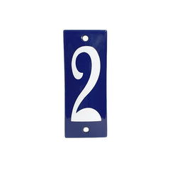 Hausnummer Blau NR.2