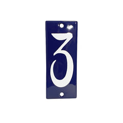 Hausnummer Blau NR.3