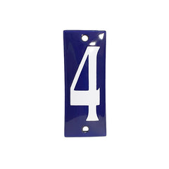 Hausnummer Blau NR.4